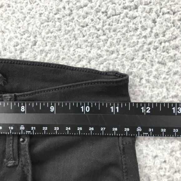 GRLFRND Womens Size 23 KENDALL Black Denim w/ Rhinestones High Rise Skinny Jeans - Picture 12 of 16